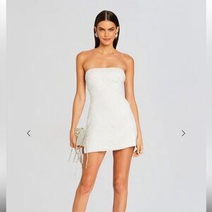 Retrofete White Mini Dress